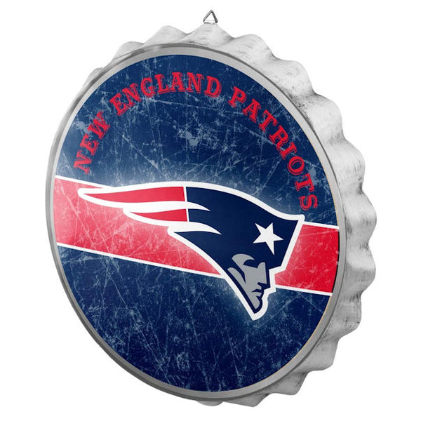 13 New England Patriots Metal Distressed Bottlecap Wall Sign – Limited  Edition FOCO Patriots Sign – Represent the NFL, AFC and Show Your Team  Spirit