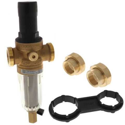 Honeywell 1" Threaded FK06 Pressure Reducing Valve (PRV) with Sediment Filter -