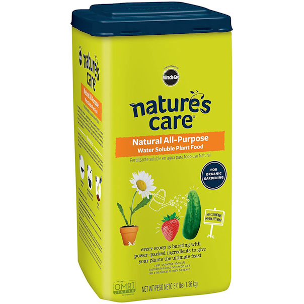 Nature's Care Natural All-Purpose Water Soluble Plant Food, 3 lbs - 6 Pack - NEW -