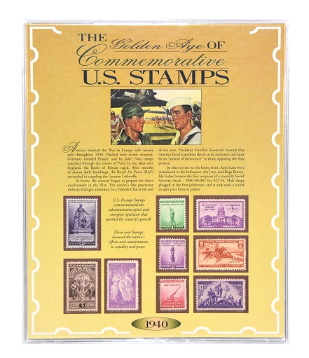 American Coin Treasure 1940 The Golden Age of Commemorative U.S.Stamps -