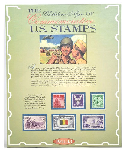 United States Postal Service 1941-1943 The Golden Age Commemorative U.S. Stamps -