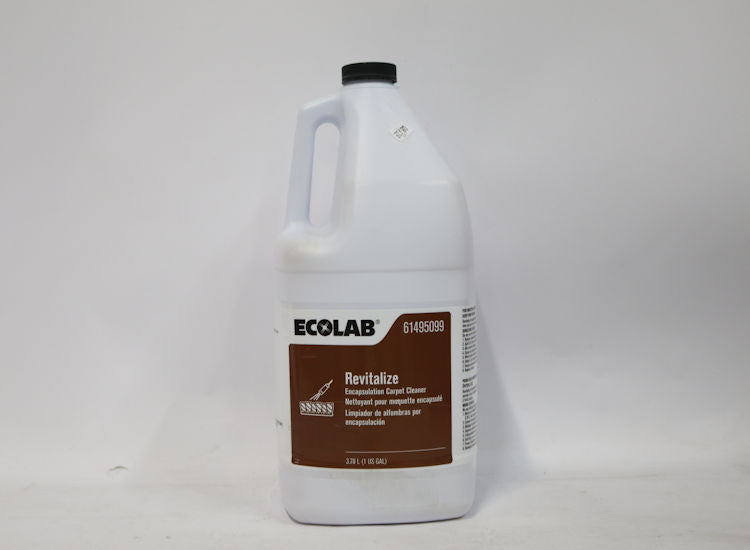 Ecolab 61495099 Revitalize 1 Gal. Encapsulation Carpet Cleaner, Case of 4 -