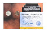 The Franklin Mint Tribute Native Americans 1919 Nickel 1908 Penny & 1934 Stamp -