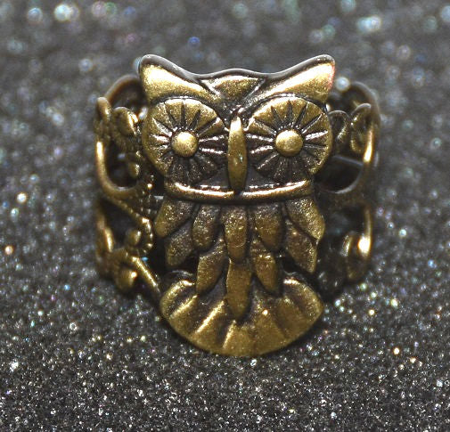 Lot of 158 Pieces of Women's Owl Adjustable Ring -