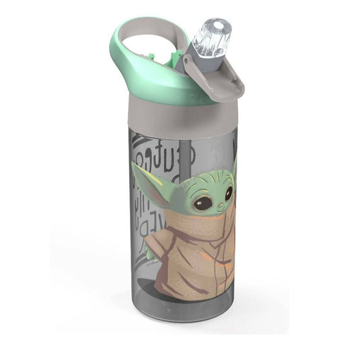 Zak Designs Star Wars The Mandalorian Durable Plastic Water Bottle