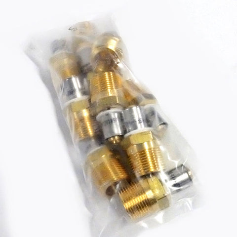 MLC Press Fitting Brass Male Threaded Adapter 1/2" MLC Tubing x3/4" NPT -10-Pack -